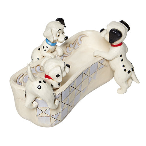 Jim Shore, 101 Dalmatians Puppy Bowl Dalmations Bone Trinket Dish