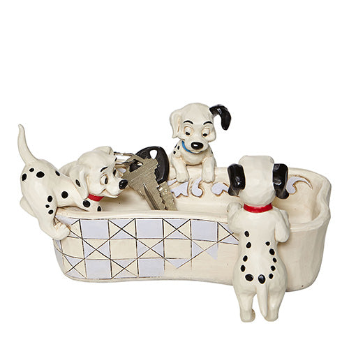 Jim Shore, 101 Dalmatians Puppy Bowl Dalmations Bone Trinket Dish