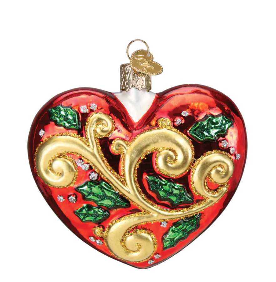 Old World Christmas, 2023 First Christmas Heart Ornament