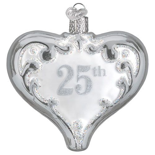 Old World Christmas, 25th Anniversary Heart Ornament