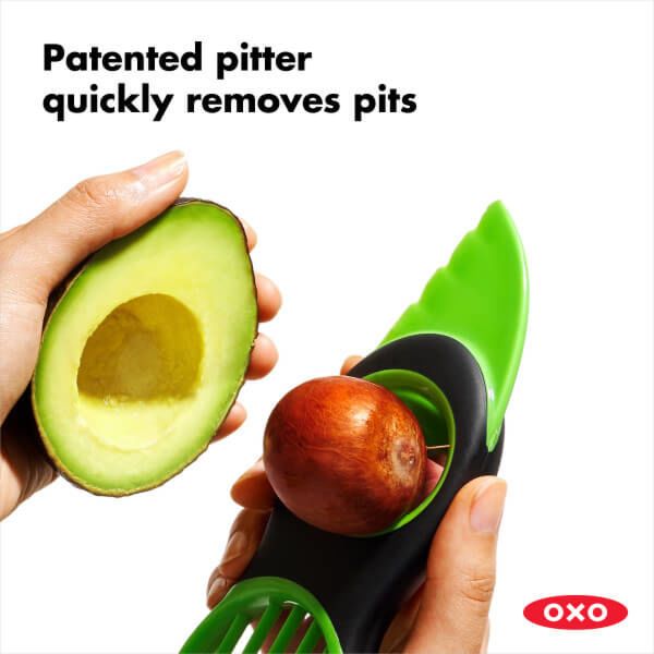 OXO, 3-In-1 Avocado Slicer Green