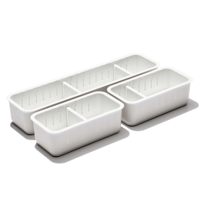 OXO, 3-Piece Slim Adjustable Drawer Bin Set