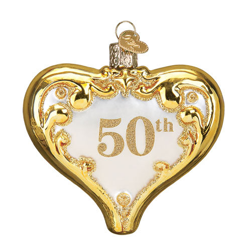 Old World Christmas, 50th Anniversary Heart Ornament