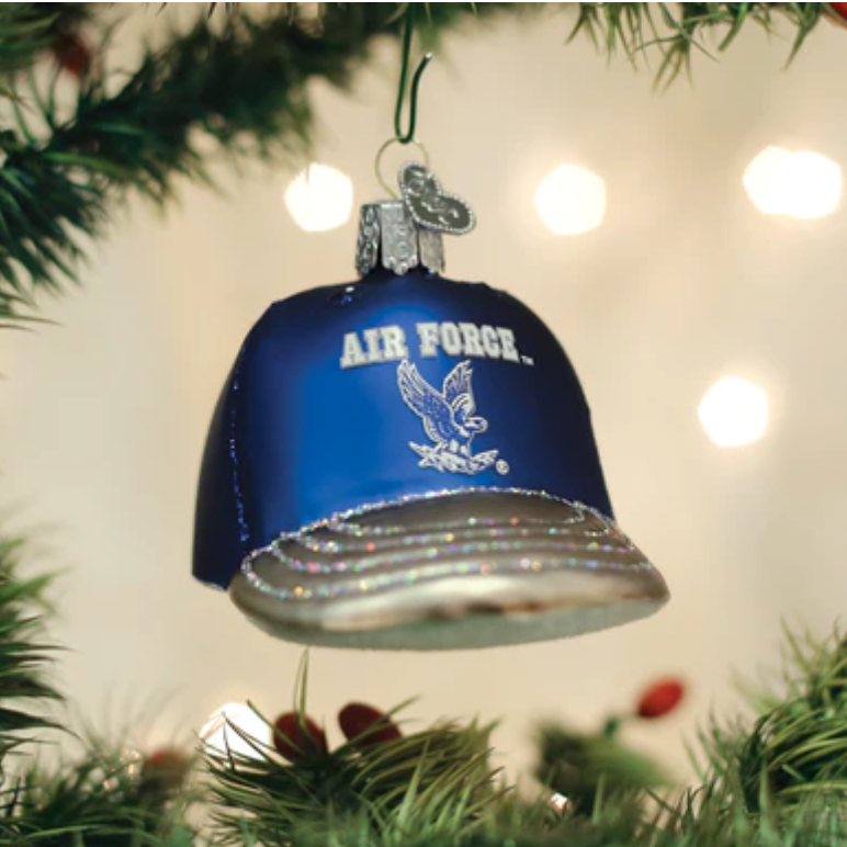 Old World Christmas, Air Force Baseball Cap Ornament