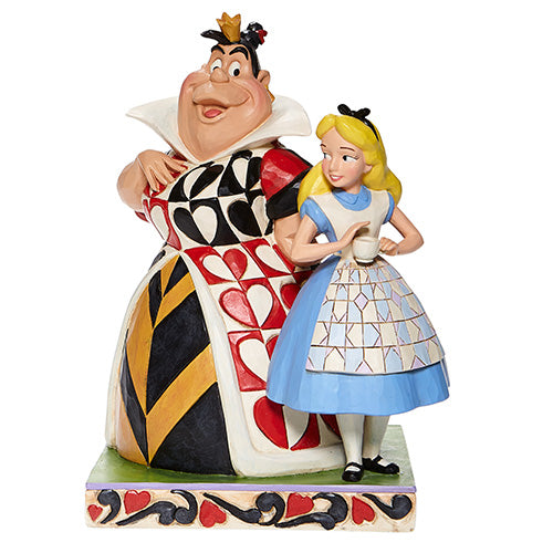 Jim Shore, Alice in Wonderland Chaos & Curiosity Alice & the Queen of Hearts