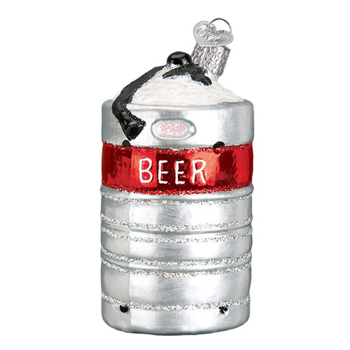 Old World Christmas, Aluminum Beer Keg Ornament