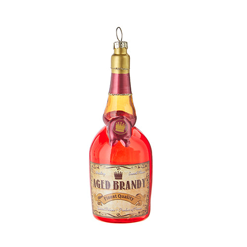 Raz, Brandy Bottle Ornament 5.5"