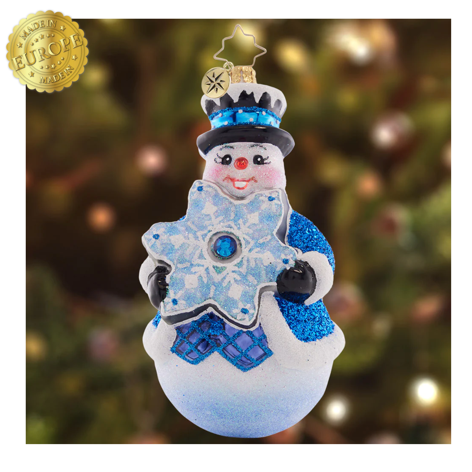 Radko, Flakey Frosty Ornament