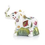 Jay Strongwater, Floral Elephant Glass Ornament