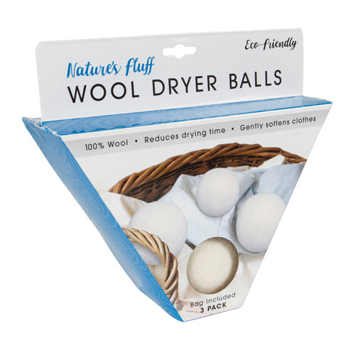 Evri, Fluff Wool Dryer Balls Set of 3