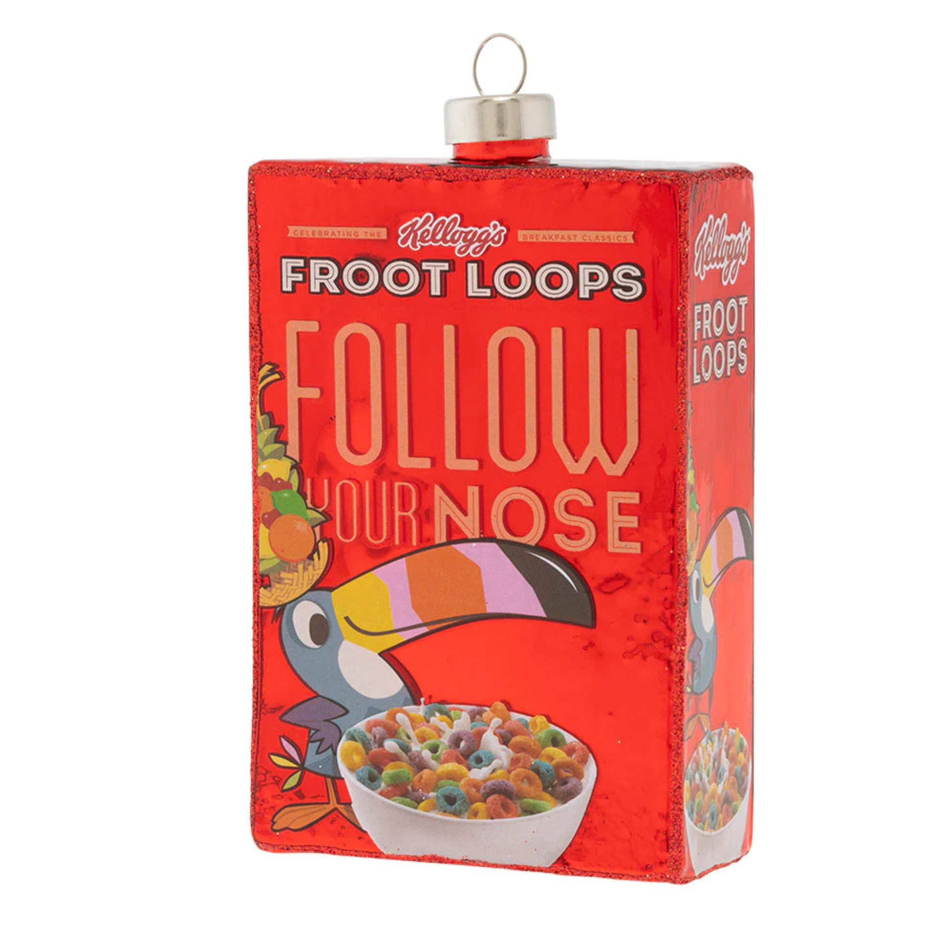 Kat & Annie, Froot Loops™ Vintage Cereal Box Ornament