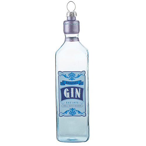 Raz, Gin Bottle Ornament 5.75"