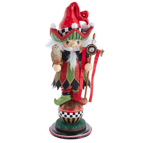 Kurt S Adler, Hollywood Red & Green Wizard Nutcracker 16"