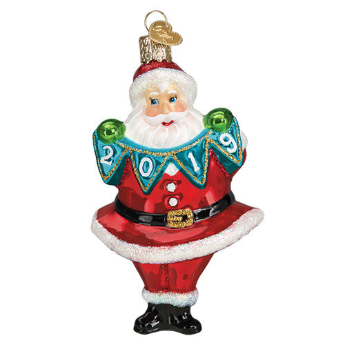 Old World Christmas, Jolly Santa Ornament 2019