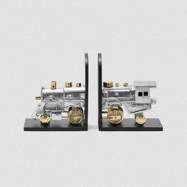 Pendulux, Locomotive Bookends Set of 2 11"