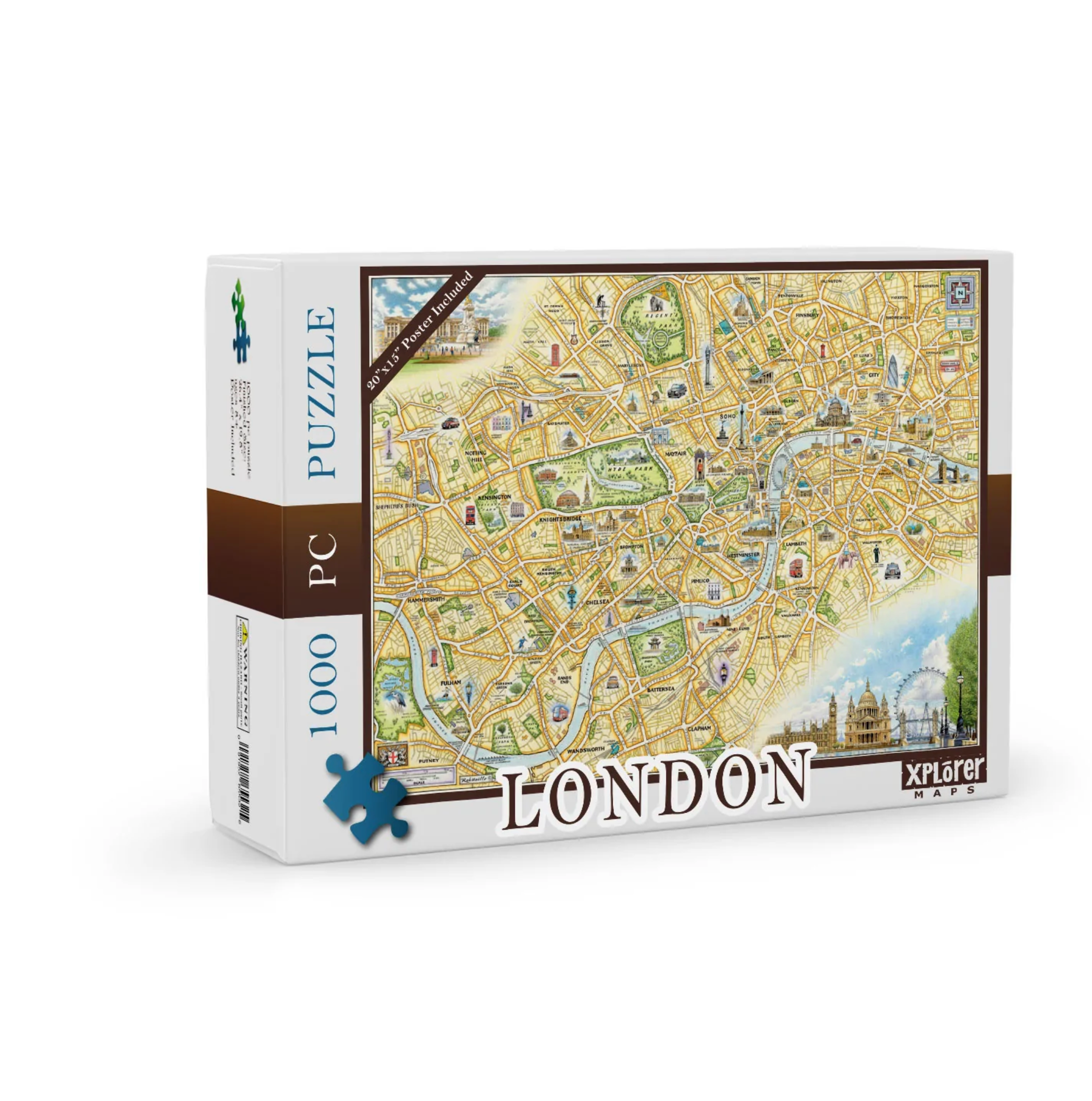 Xplorer Maps, London 1,000 Piece Puzzle