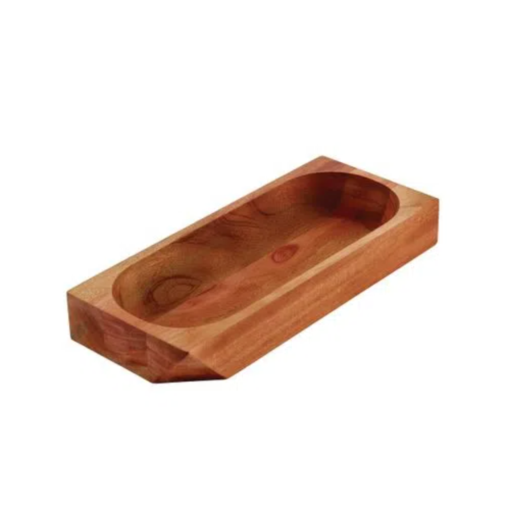 Tramontina, Mahogany Wood Snack Serving Bowl 13.75 x 6"