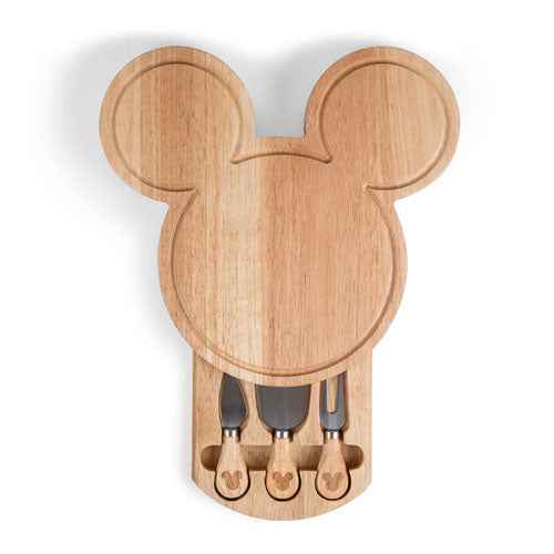 PicnicTime, Mickey Mouse Head Shaped Cheese Board with Tools