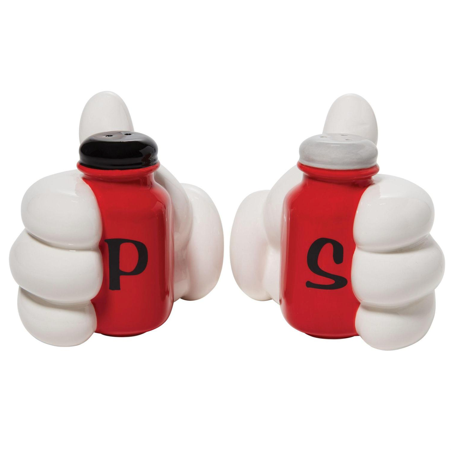 Disney Ceramics, Mickey's Hands Salt & Pepper Set of 2