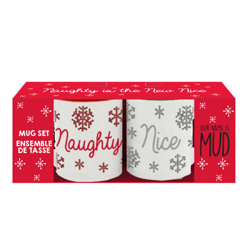 William Glen, Naughty & Nice Mug Set of 2