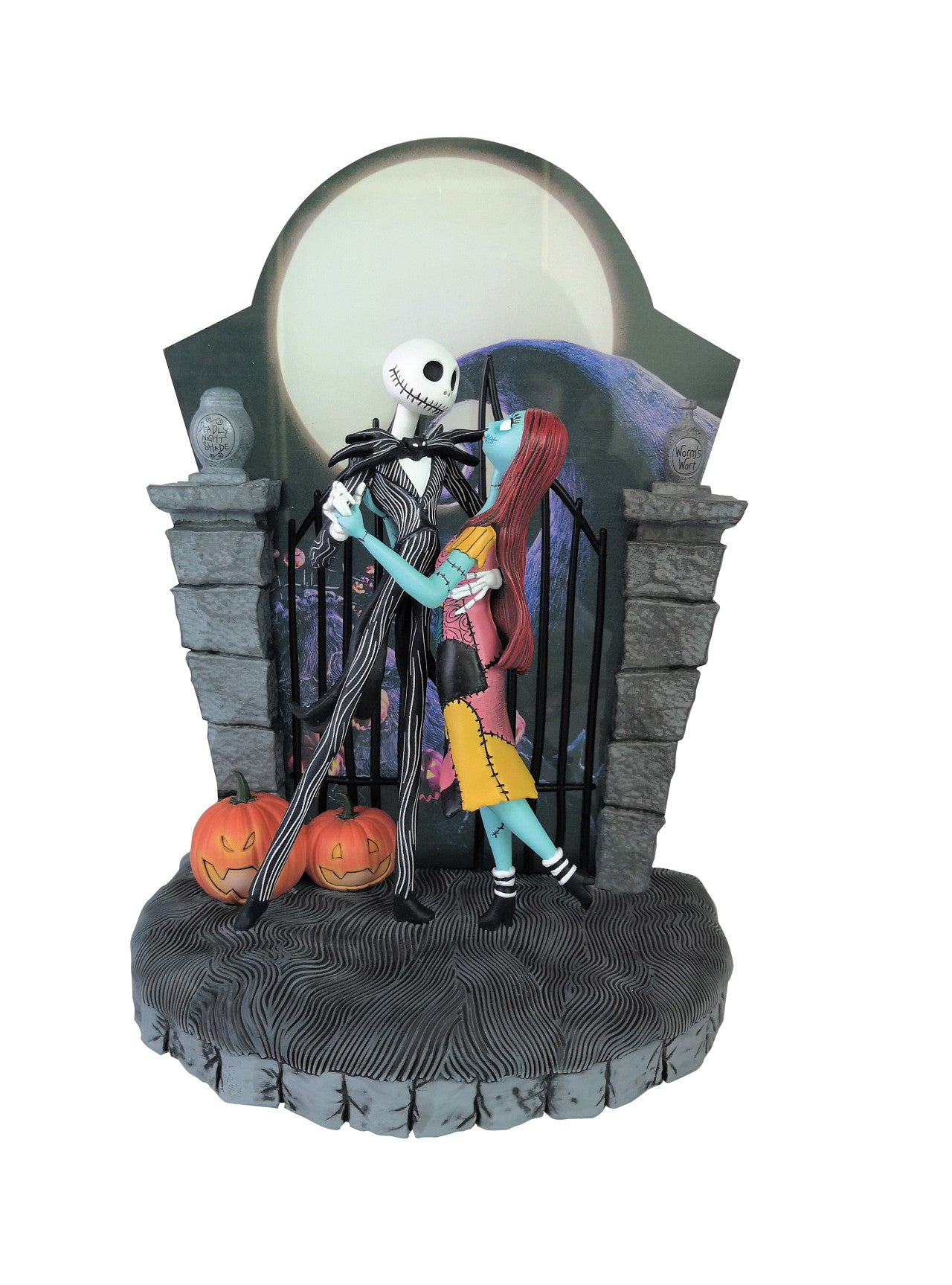 Disney Showcase, Nightmare Before Christmas Jack & Sally Light Up Sculpture