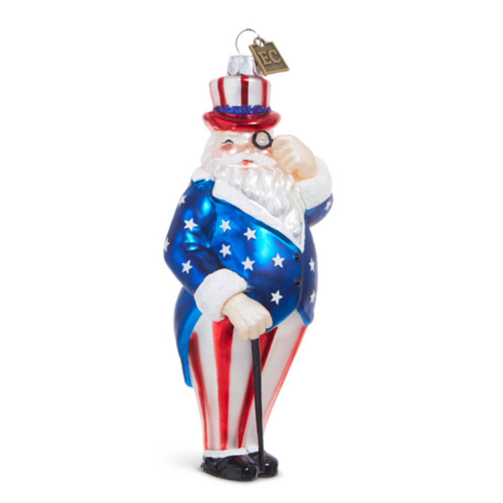 Eric Cortina, Patriotic Santa Ornament 5.5"