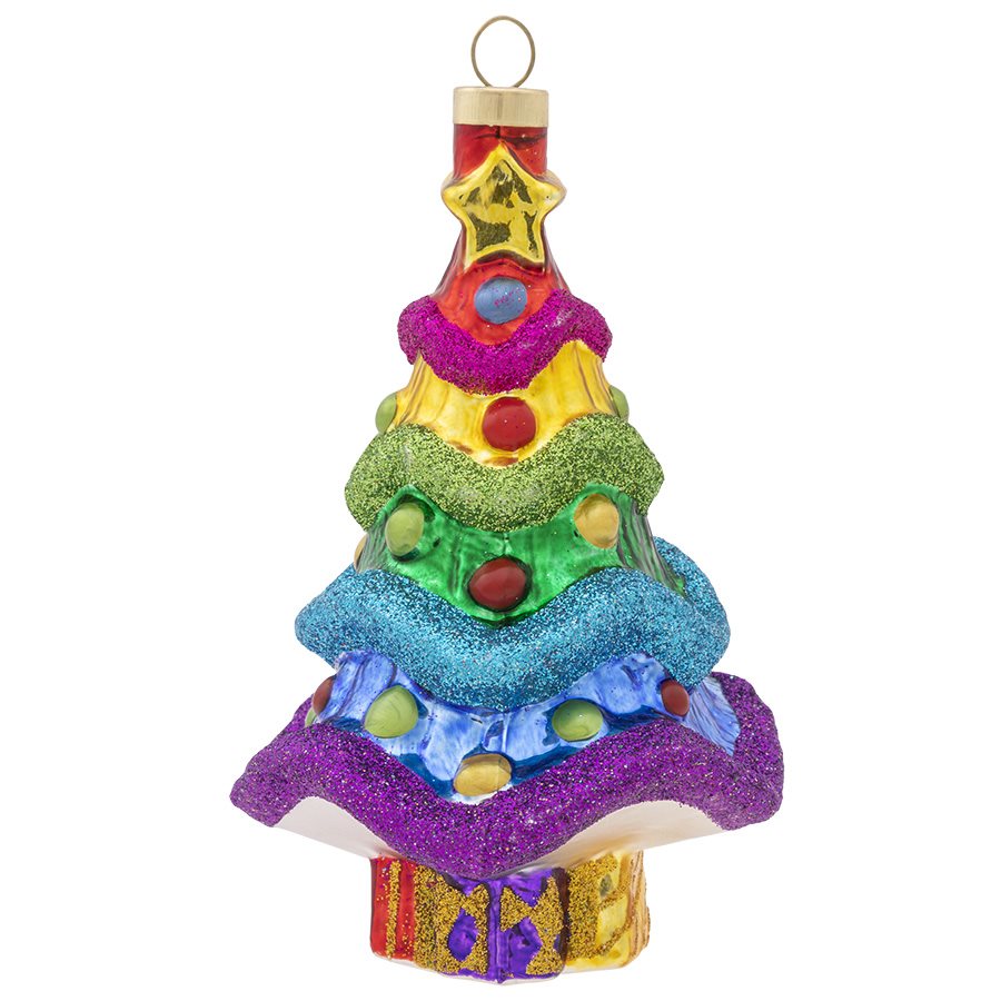 Kat & Annie, Rainbow Christmas Tree Ornament