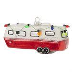 Kat & Annie, Retro Christmas Camper Ornament