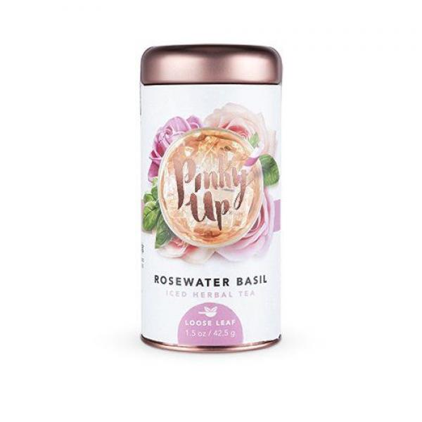 Pinky Up, Rosewater Basil Ice Herbal Loose Leaf Tea