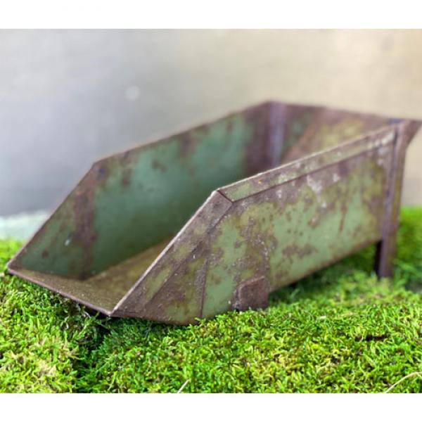 vintage + moss, Rusted Sorting Bin Planter 10"