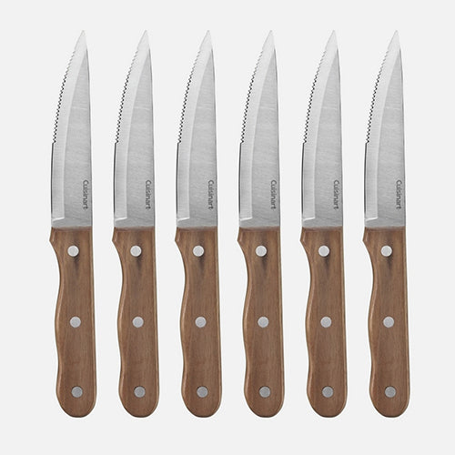 Cuisinart, Triple Rivet Walnut Steak Knife Set of 6