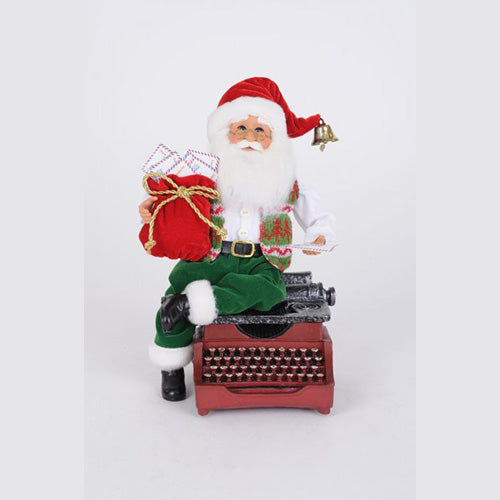 Karen Didion, Typewriter Santa 12"