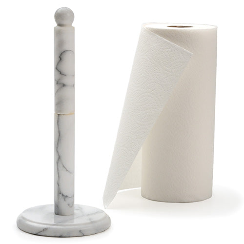 RSVP, White Marble Paper Towel Holder