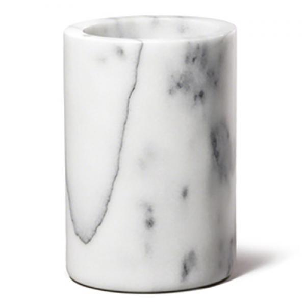 TableCraft, White Marble Wine Cooler 5  x 7.25"