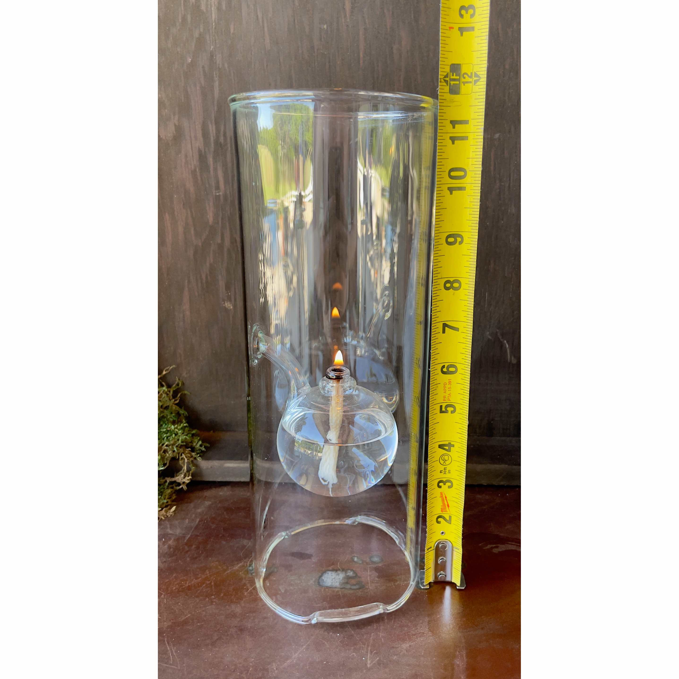 Wolfard Glass Blowing Company, Wolfard Oil Lamp 12"