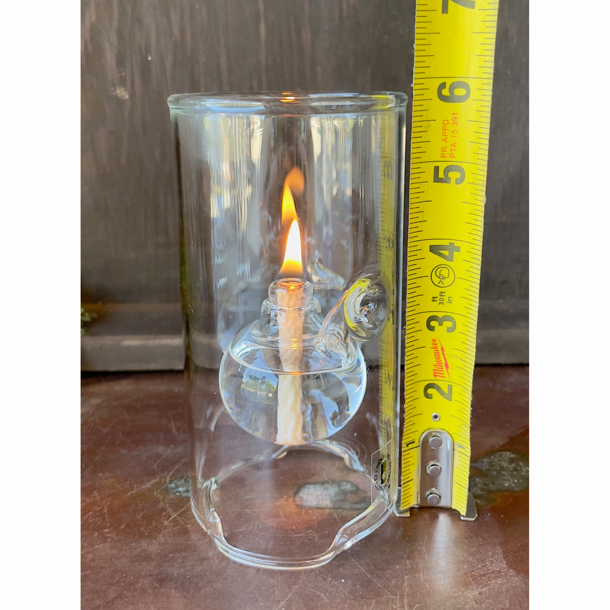 Wolfard Glass Blowing Company, Wolfard Oil Lamp 6"