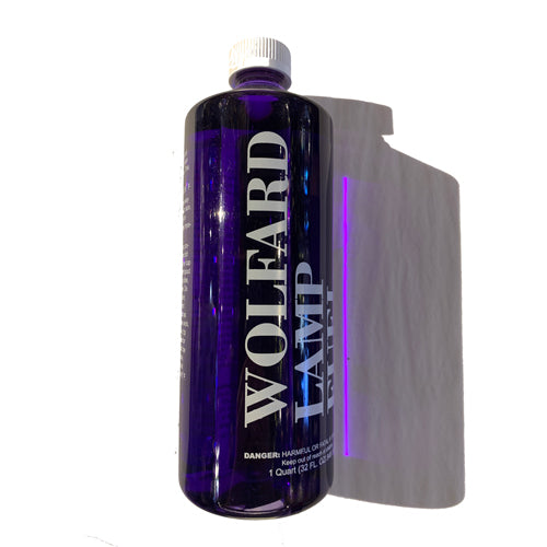 Wolfard Glass Blowing Company, Wolford Lamp Oil Violet