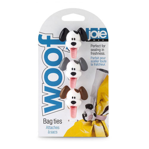 Joie, Woof Silicone Bag Ties Set of 3